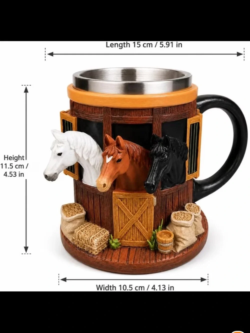 Specialty Horse Stall 10 oz Coffee Mug | Multi-Color |
